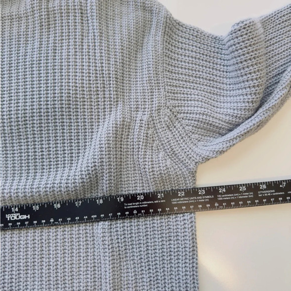 AMERICAN EAGLE‎ Light Blue Knit Mock Neck Sweater Size S\XS - Picture 8 of 13